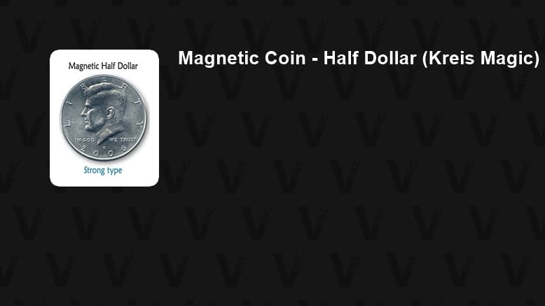 Magnetic Coin - Half Dollar (Kreis Magic) Gimmicked Coin