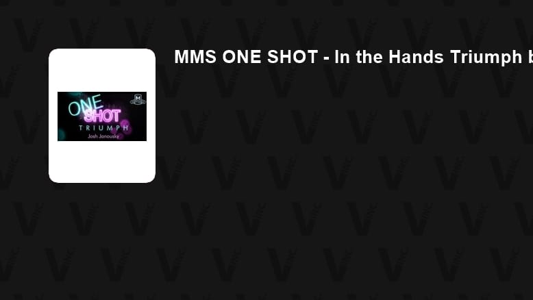 MMS ONE SHOT - In the Hands Triumph by Josh Janousky