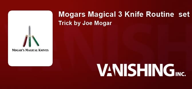 Mogars Magical 3 Knife Routine  set