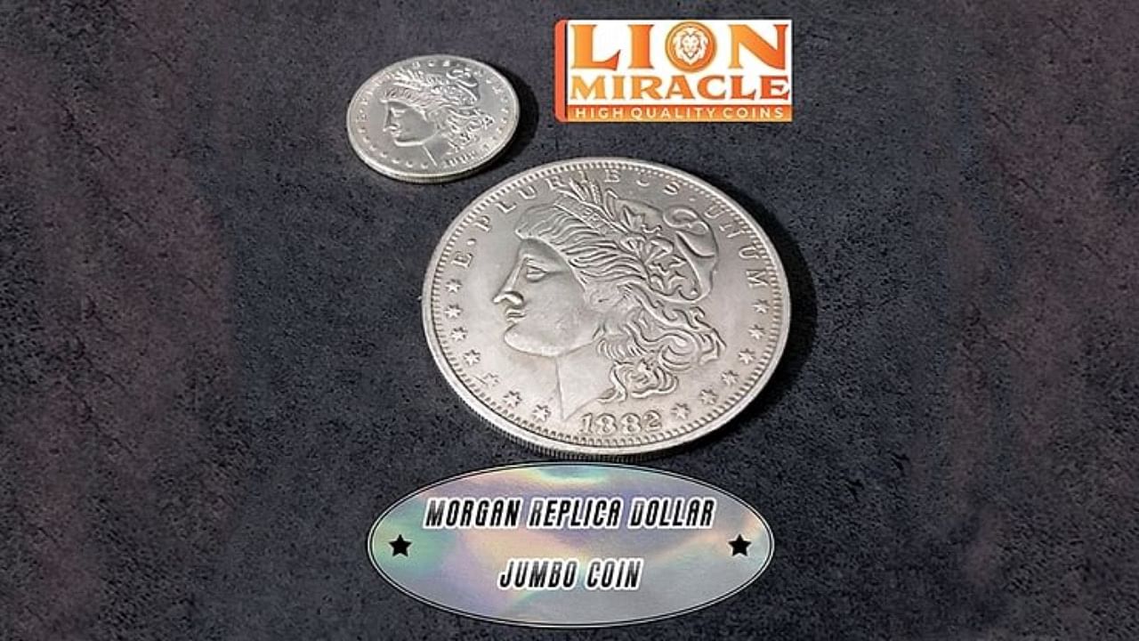 JUMBO COIN KENNEDY HALF DOLLAR BIG MONEY MAGIC METAL TRICK GIANT NEW 7cm 3" V5P2 