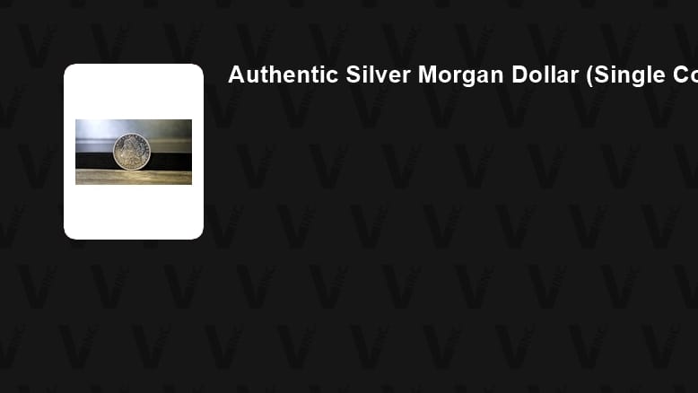 Authentic Silver Morgan Dollar (Single Coin) Trick