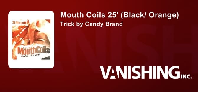 Mouth Coils 25 ft (Black/ Orange) Trick