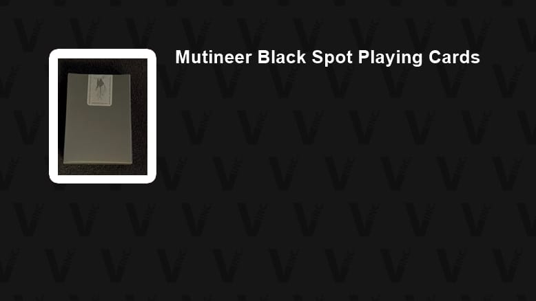 Mutineer Black Spot Playing Cards