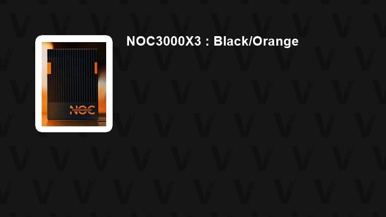 NOC3000X3 Playing Cards (Black/Orange - Human Version)