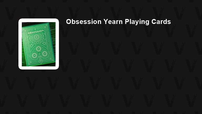 Obsession Yearn Playing Cards