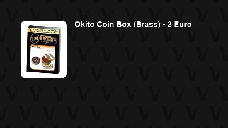Okito Coin Box (Brass) - 2 Euro Trick