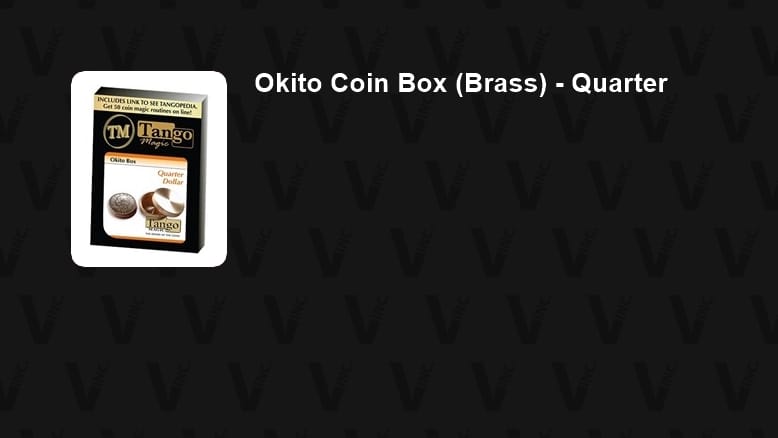 Okito Coin Box (Brass) - Quarter Trick