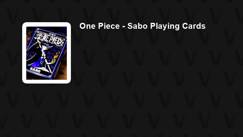 One Piece - Sabo Playing Cards