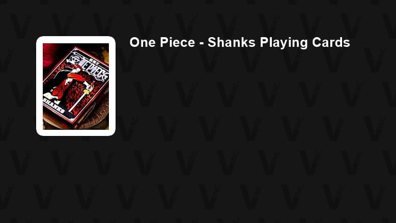 One Piece - Shanks Playing Cards