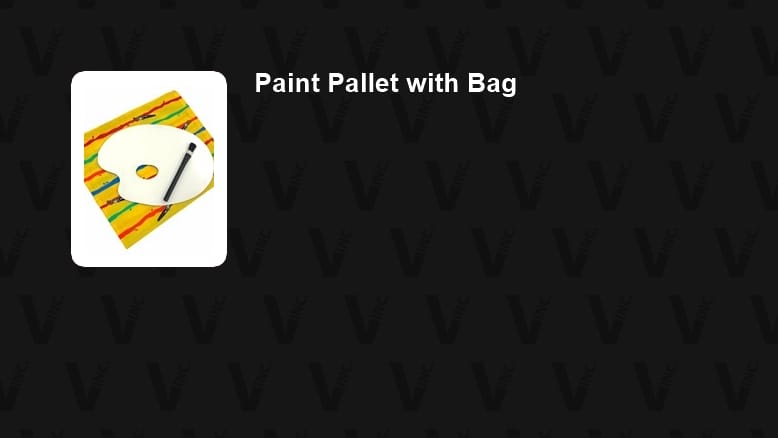 Paint Pallet with Bag