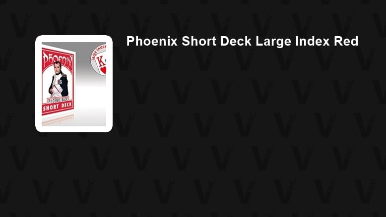 Phoenix Short Deck Large Index Playing Cards (Red)