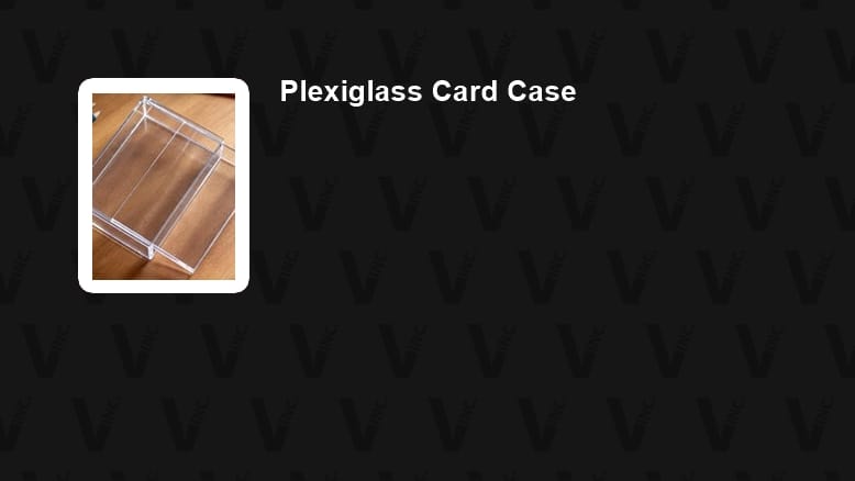 Plexiglass Card Case