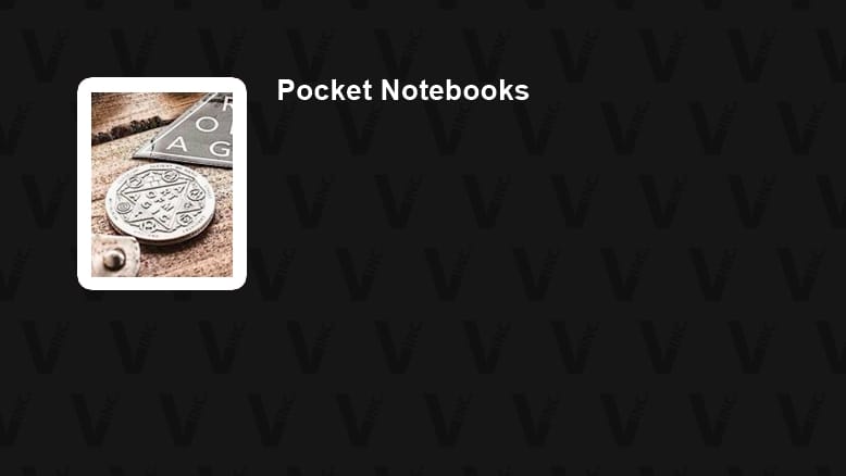 Pocket Notebooks Puzzle