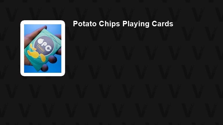 Potato Chips Playing Cards