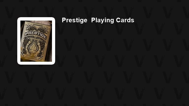 Prestige  Playing Cards