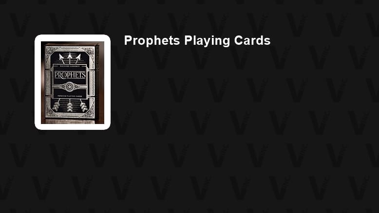 Prophets Playing Cards