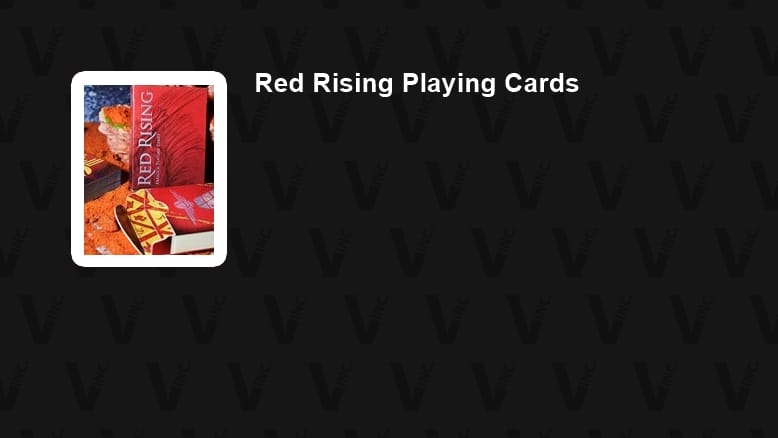 Red Rising Playing Cards