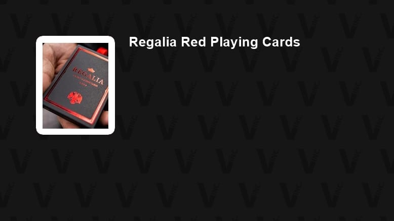 Regalia Red Playing Cards (Signature Edition)