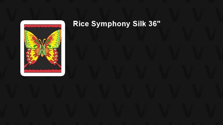 36in Rice Symphony Silk (Butterfly)