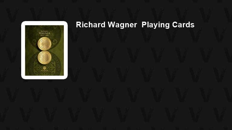 Richard Wagner Playing Cards