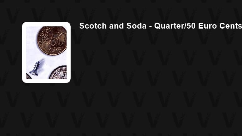 Scotch and Soda - Quarter/50 Euro Cents (Magnetic) Gimmicked Coin