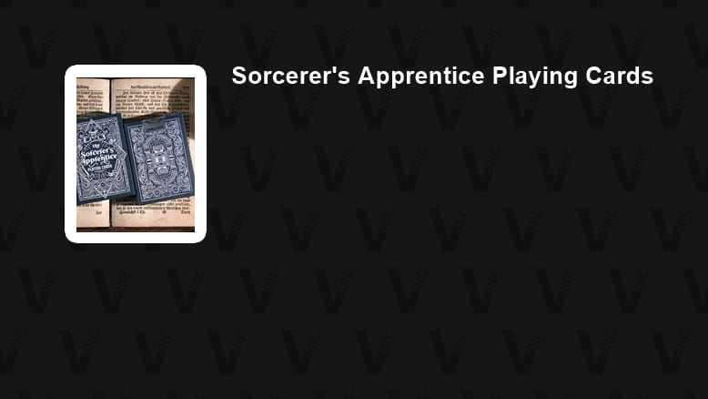 Sorcerer's Apprentice Playing Cards