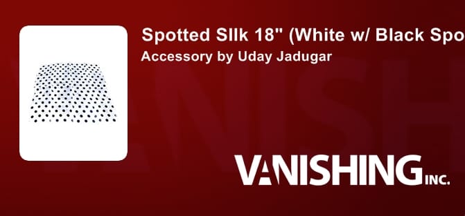 Spotted SIlk 18" (White w/ Black Spots) Accessory