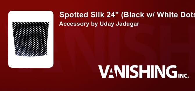 Spotted Silk 24" (Black w/ White Dots) Accessory