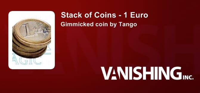 Stack of Coins - 1 Euro Gimmicked Coin