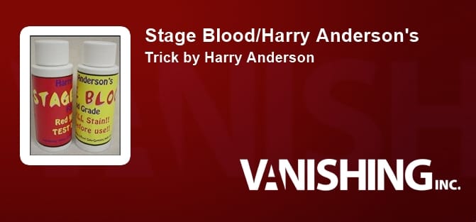 Stage Blood/Harry Anderson's