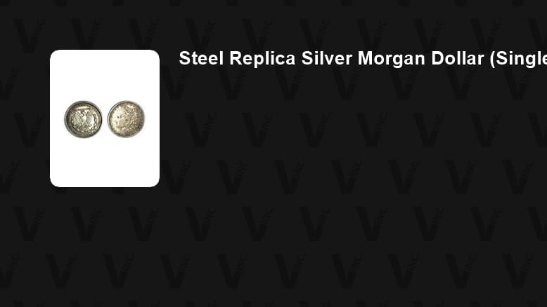 Steel Replica Silver Morgan Dollar (Single Coin) Accessory