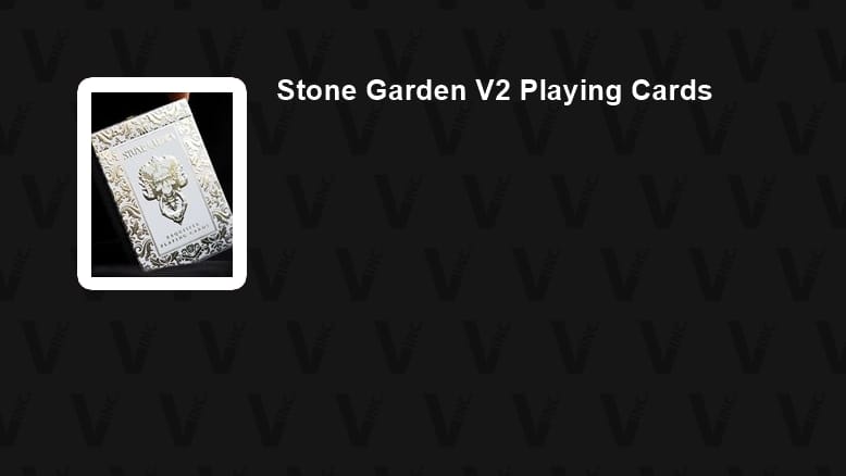 Stone Garden V2 Playing Cards