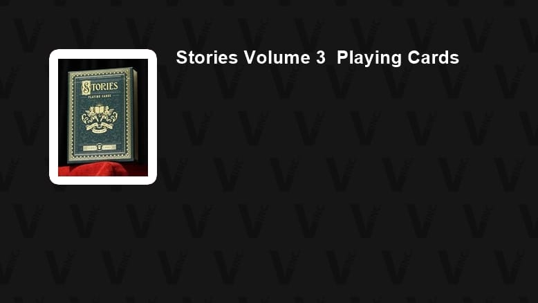 Stories Playing Cards - Vol. 3