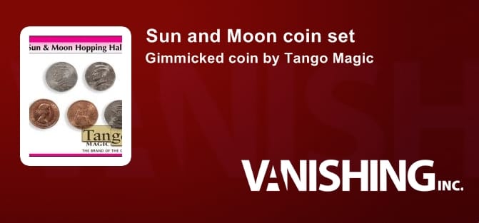 Sun & Moon - Double-Sided Half Dollar/English Penny Gimmicked Coin