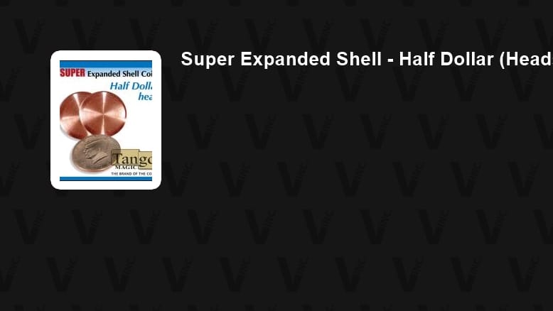 Super Expanded Shell - Half Dollar (Heads) Gimmicked Coin