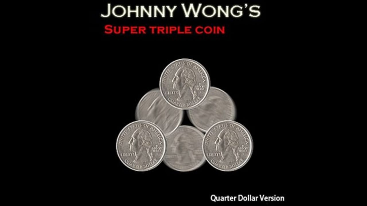 Super Triple Coin (Quarter) Gimmicked Coin