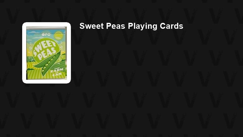 Sweet Peas Playing Cards