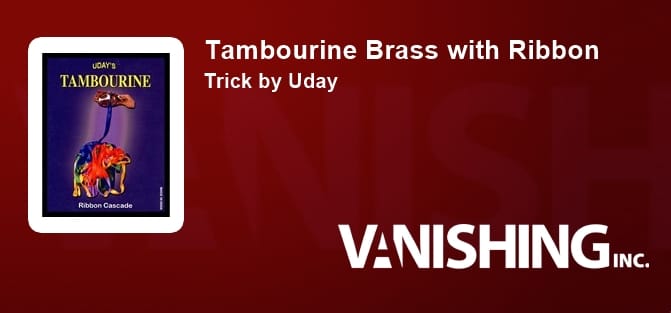 Tambourine Brass with Ribbon