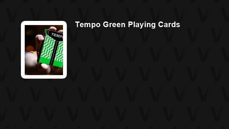 Tempo Green Playing Cards