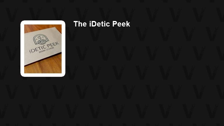 The iDetic Peek