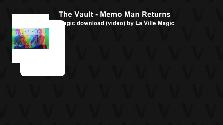 The Vault - Memo Man Returns