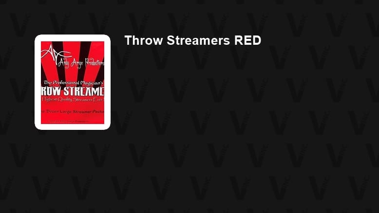 Throw Streamers (Red)