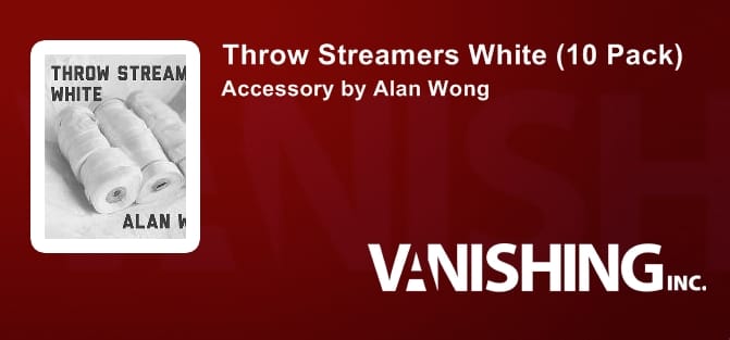 Throw Streamers White (10 Pack) Accessory