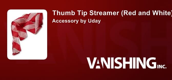 Thumb Tip Streamer (Red and White) Accessory