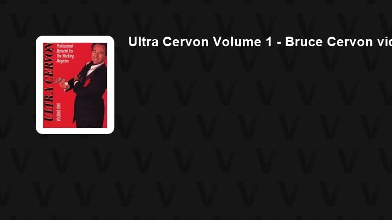 Ultra Cervon Volume 1 - Bruce Cervon video DOWNLOAD