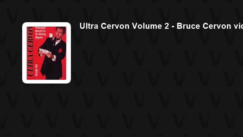 Ultra Cervon Volume 2 - Bruce Cervon video DOWNLOAD