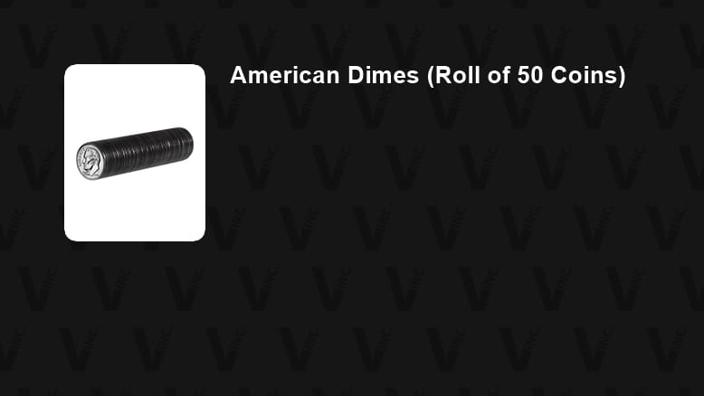 American Dimes (Roll of 50 Coins) Accessory