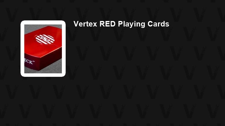 Rare Vertex Red Playing Cards