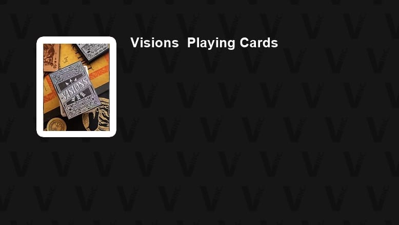 Visions Present Playing Cards