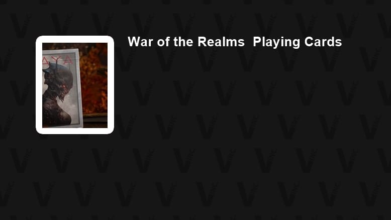 War of the Realms Playing Cards